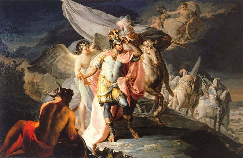 Francisco de Goya Anibal vencedor contempla por primera vez Italia desde los Alpes